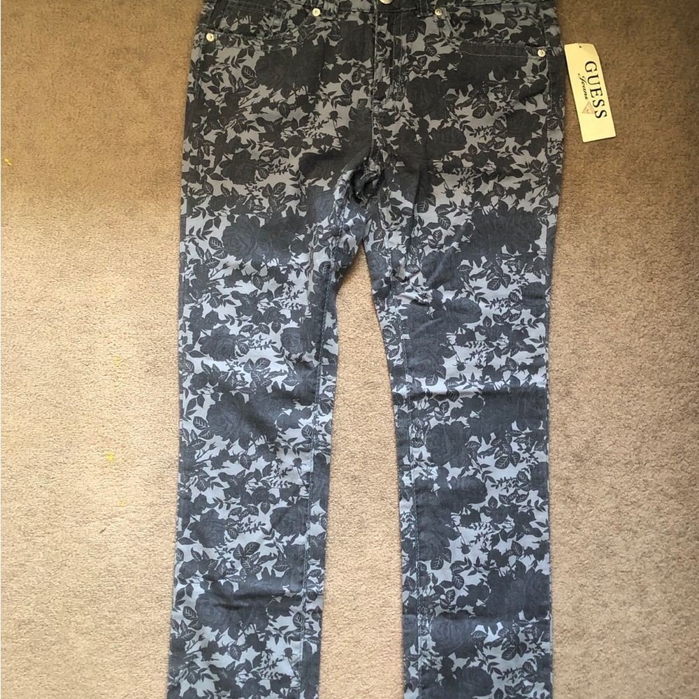 GUESS girl's floral pants size 16 new